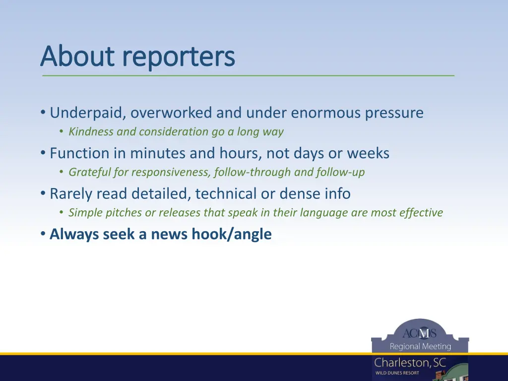 about reporters about reporters