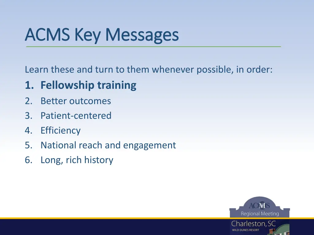 acms key messages acms key messages