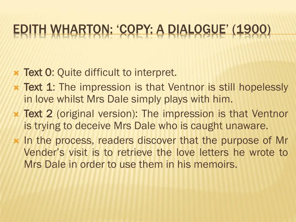 edith wharton copy a dialogue 1900