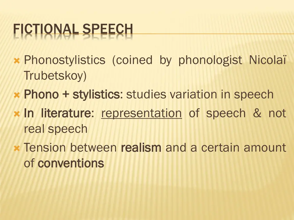 fictional speech