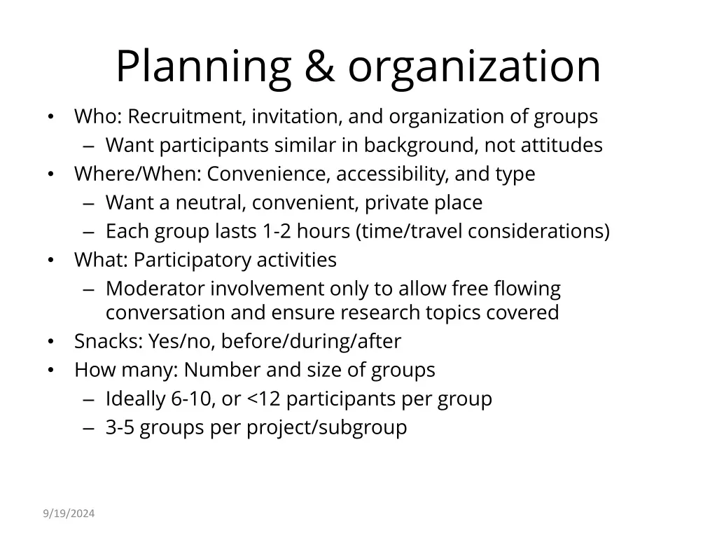 planning organization who recruitment invitation