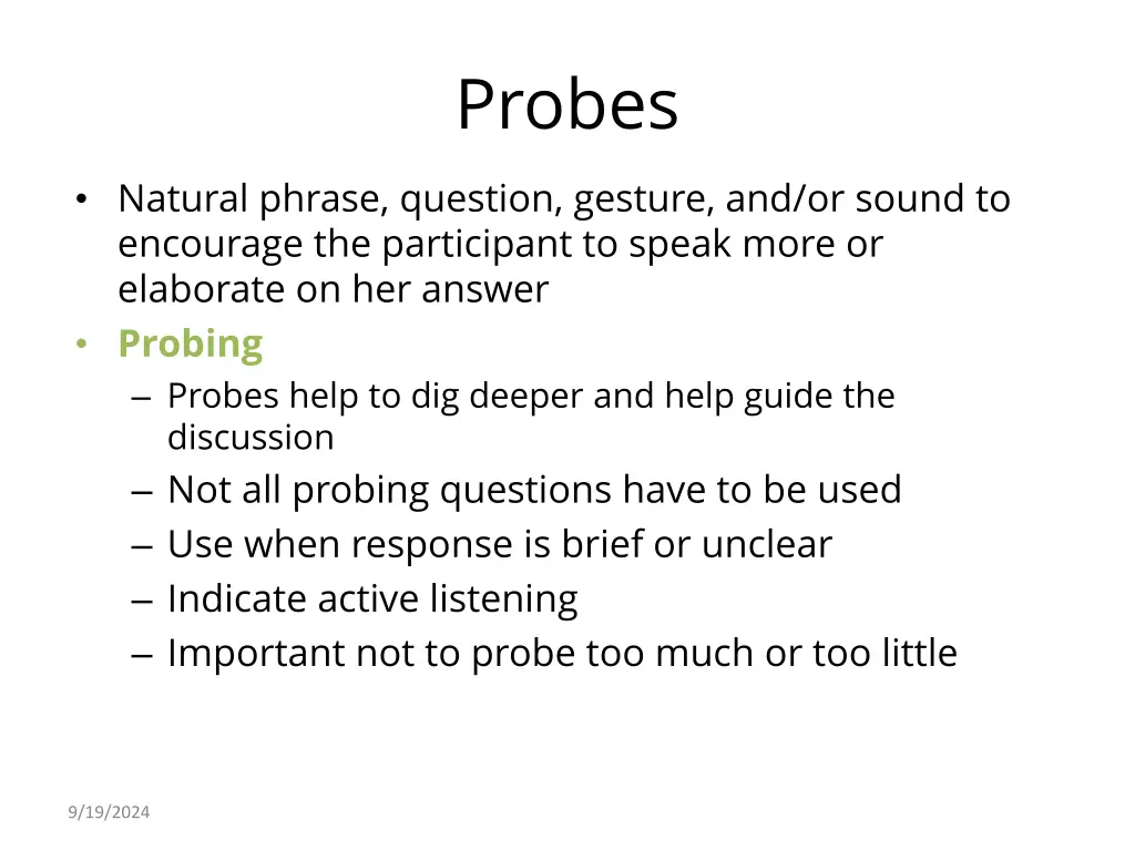 probes