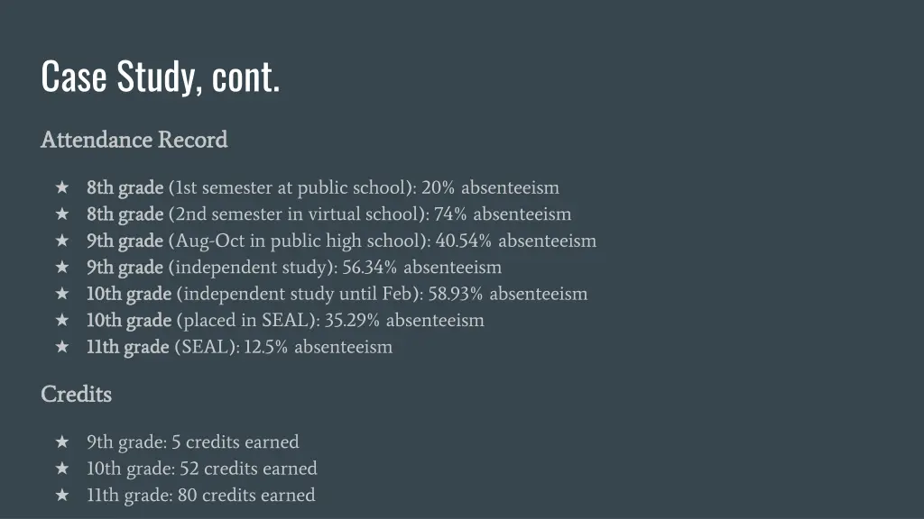 case study cont