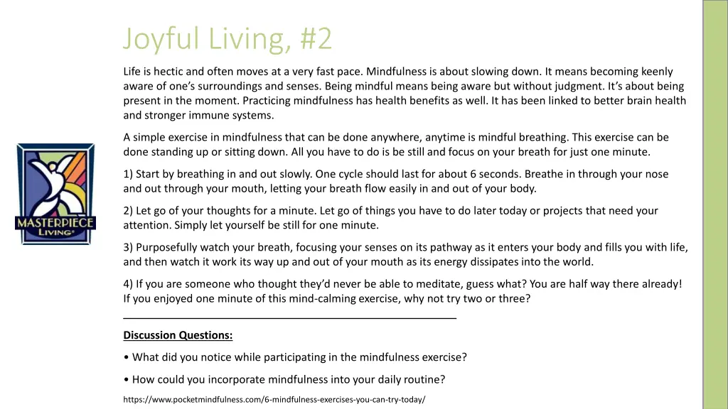 joyful living 2