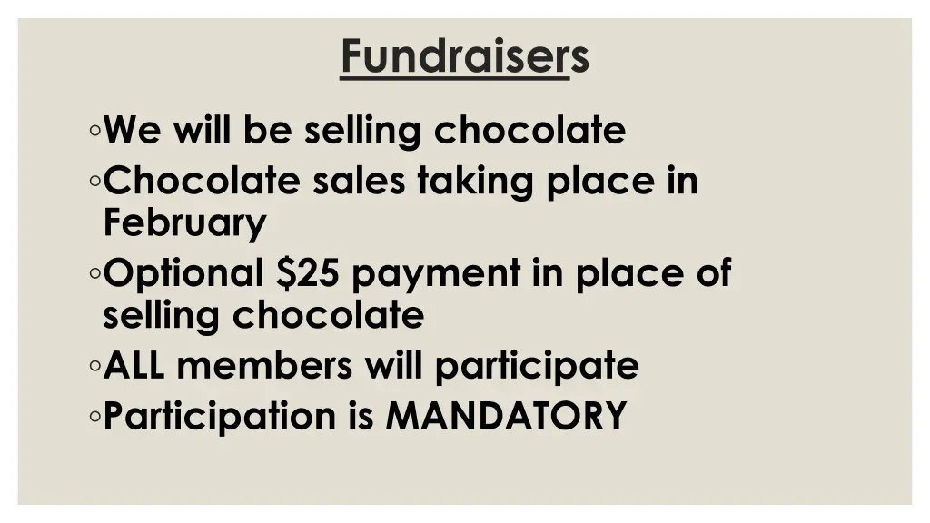 fundraisers