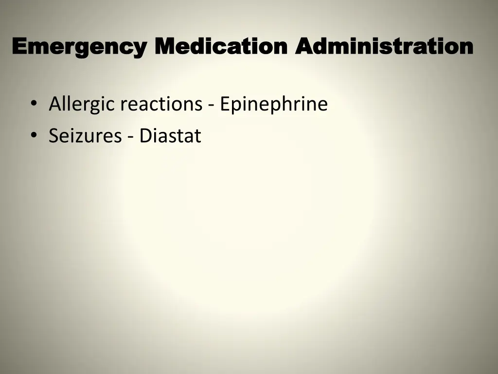 emergency medication administration emergency