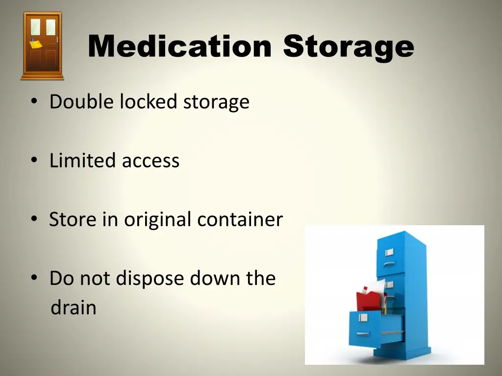 medication storage