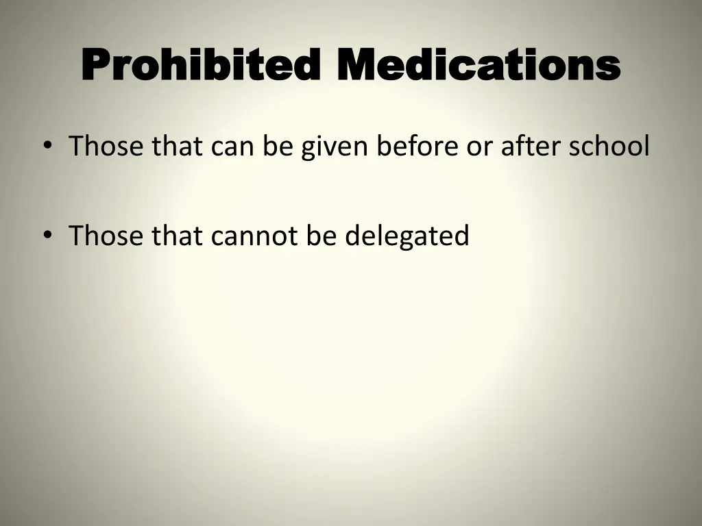 prohibited medications prohibited medications