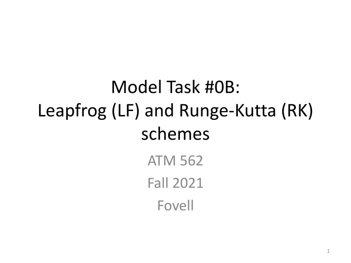 model task 0b