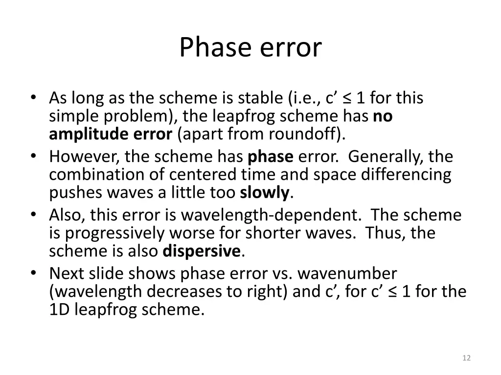 phase error