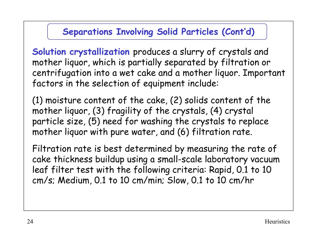 separations involving solid particles cont d 3