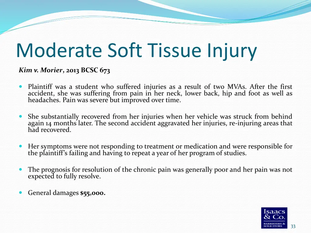 moderate soft tissue injury