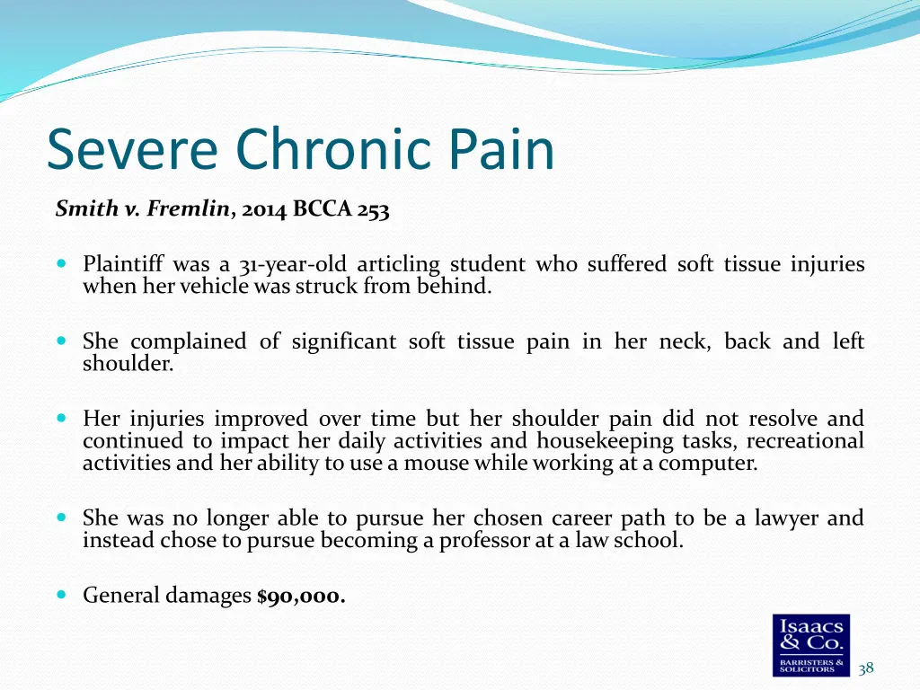 severe chronic pain