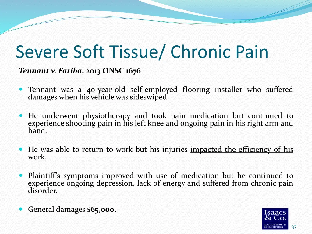 severe soft tissue chronic pain