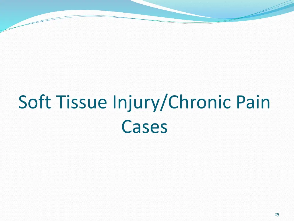 soft tissue injury chronic pain cases