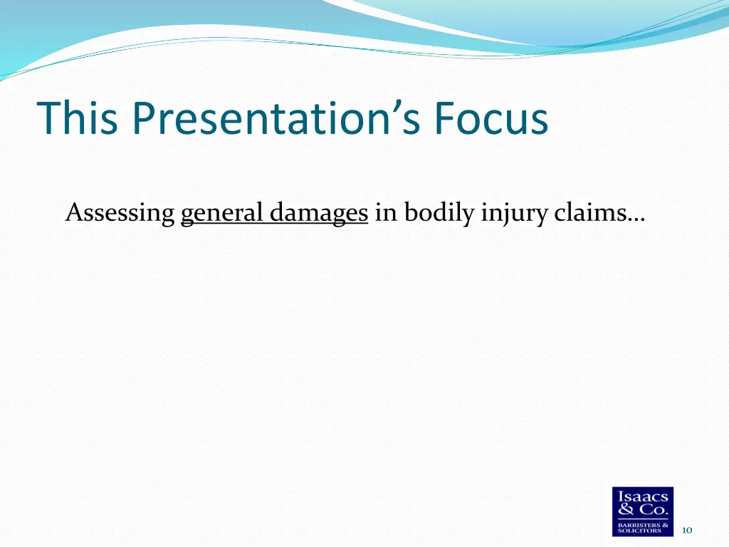 this presentation s focus