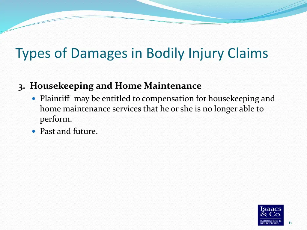 types of damages in bodily injury claims 2