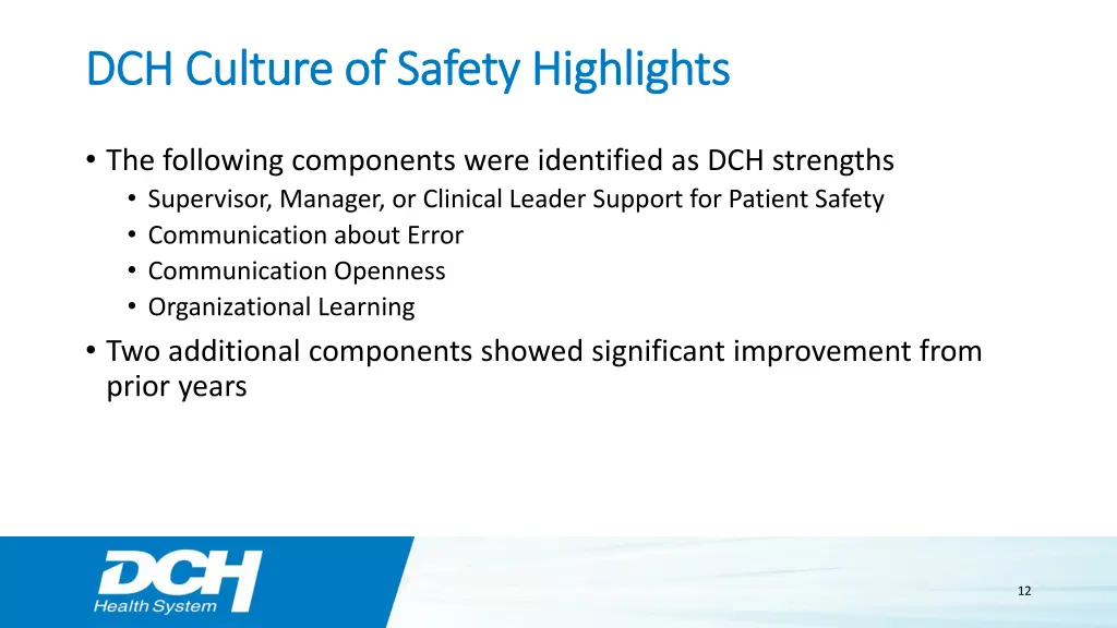 dch culture of safety highlights dch culture 1