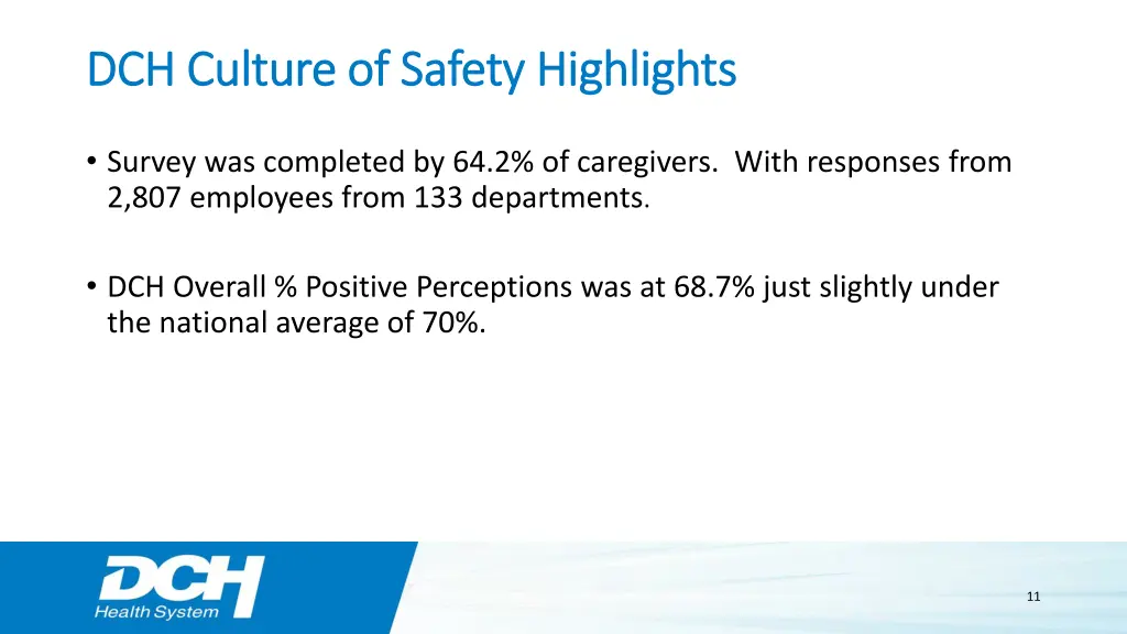 dch culture of safety highlights dch culture