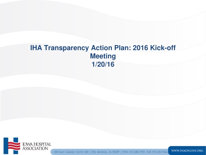 iha transparency action plan 2016 kick