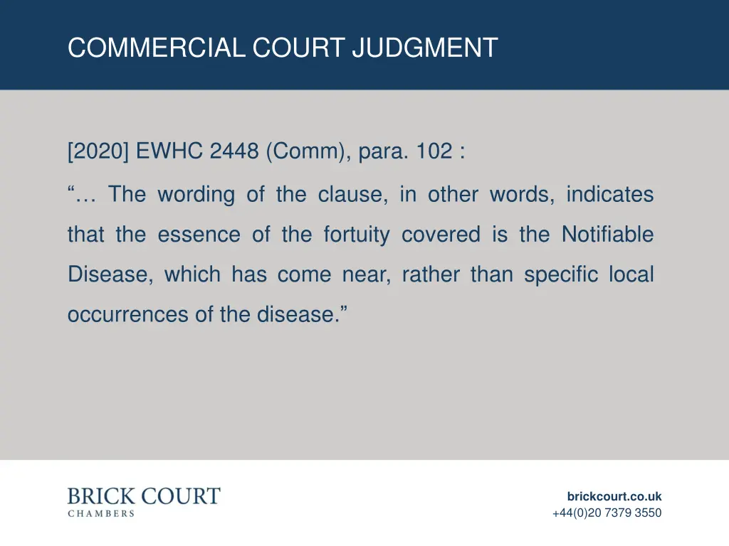 commercial court judgment