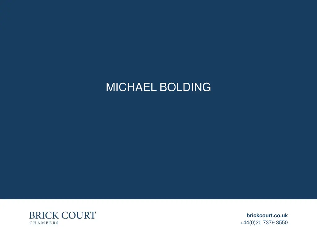 michael bolding