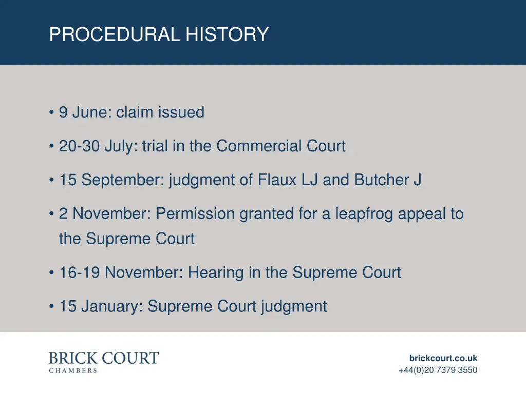 procedural history