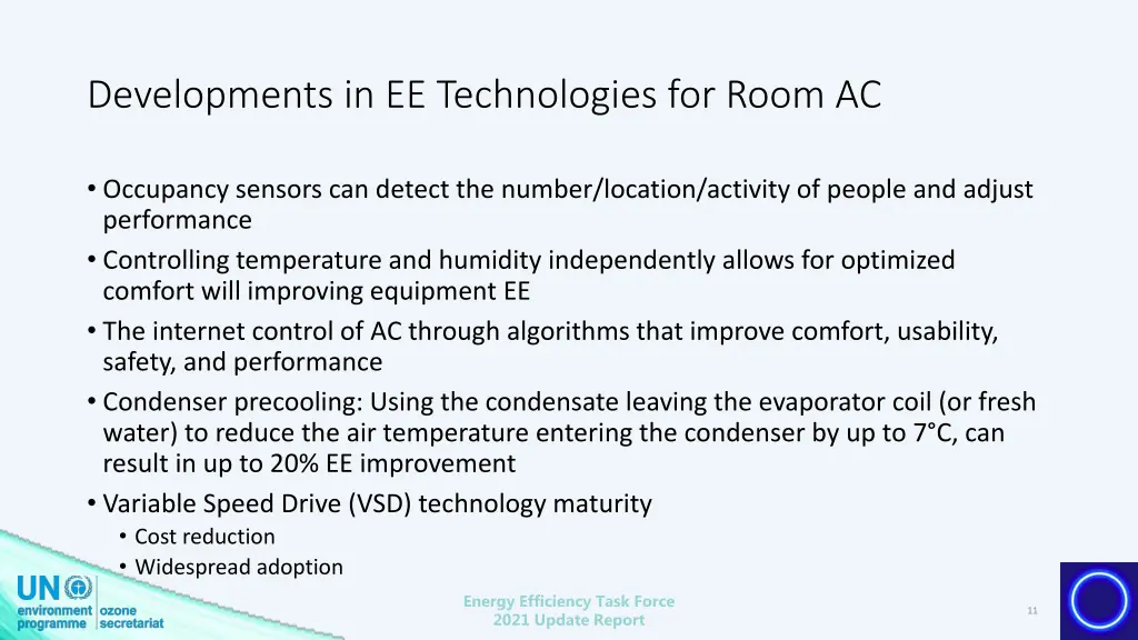 developments in ee technologies for room ac