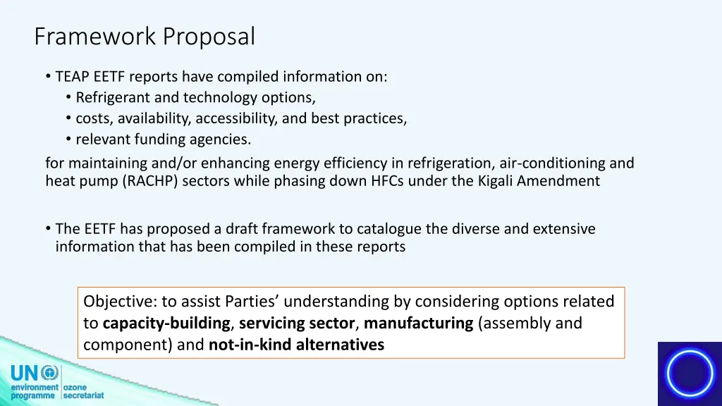 framework proposal