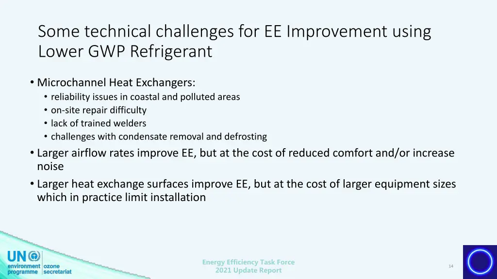 some technical challenges for ee improvement