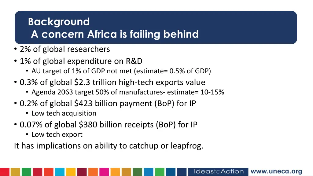 background a concern africa is failing behind