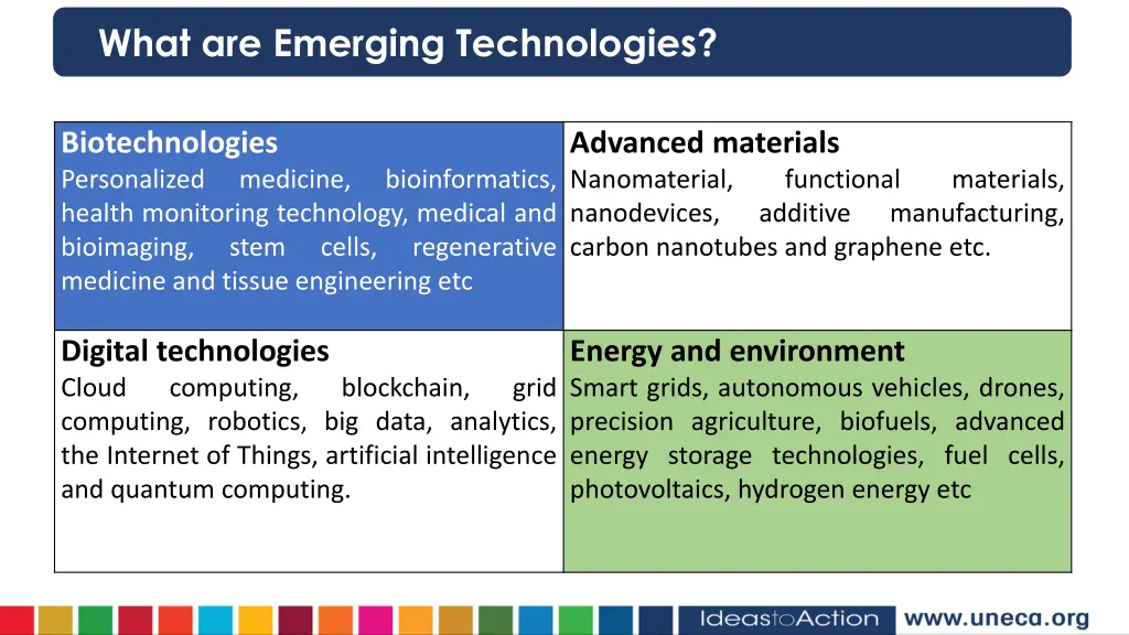 what are emerging technologies