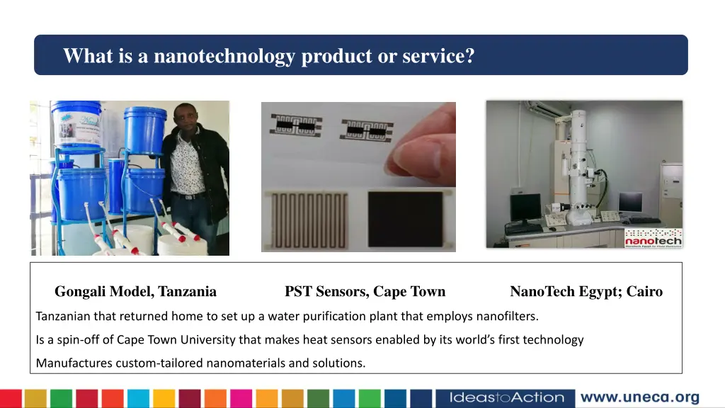 what is a nanotechnology product or service