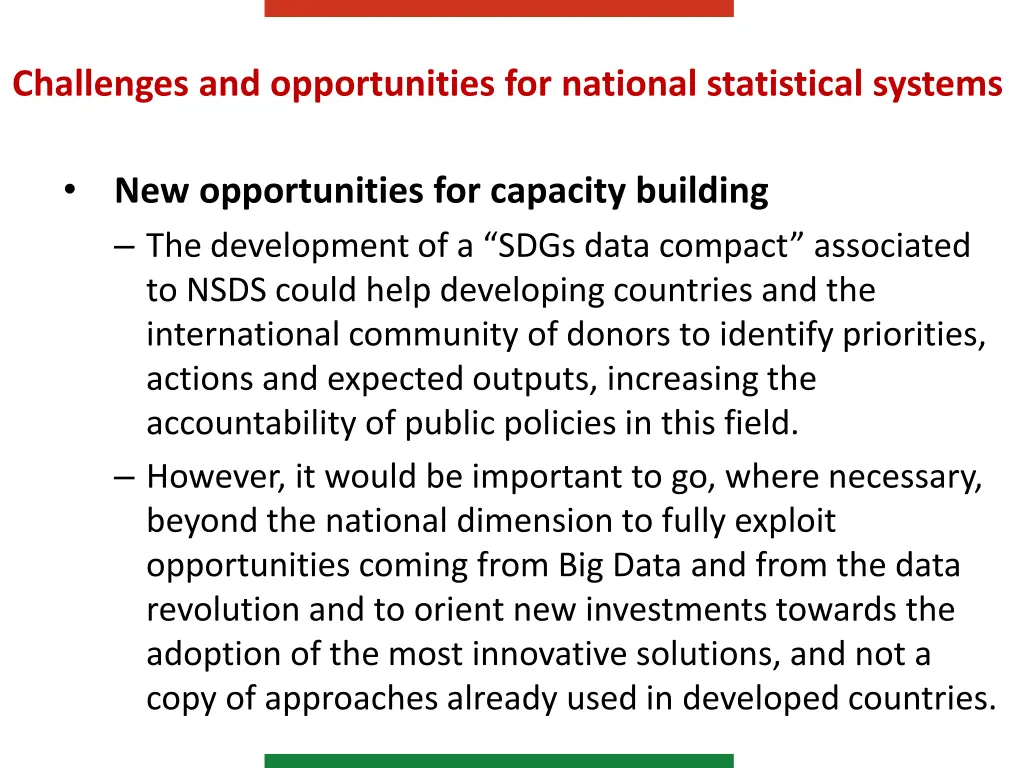 challenges and opportunities for national 10