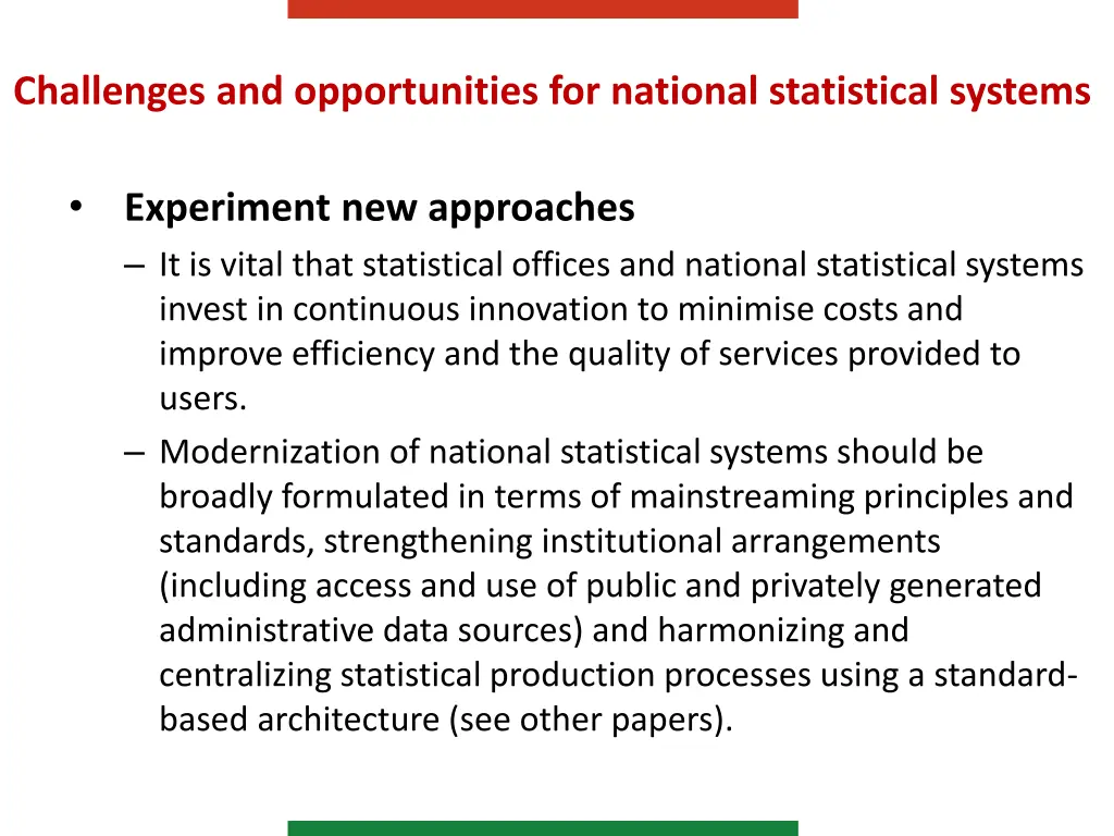 challenges and opportunities for national 6