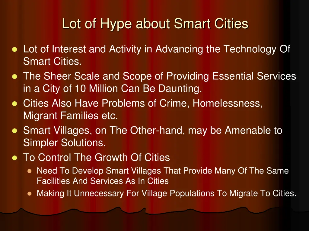 lot of hype about smart cities