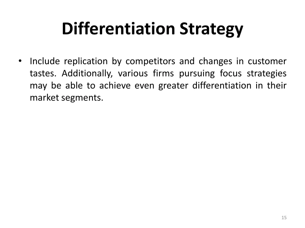 differentiation strategy 3