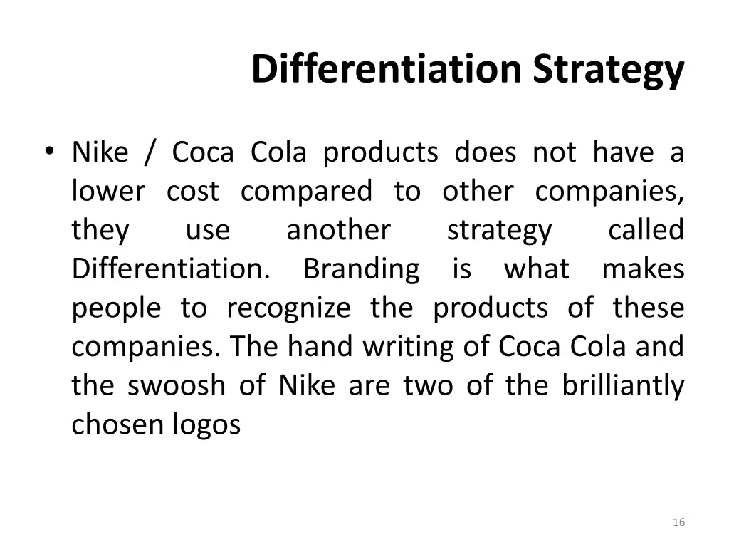 differentiation strategy 4