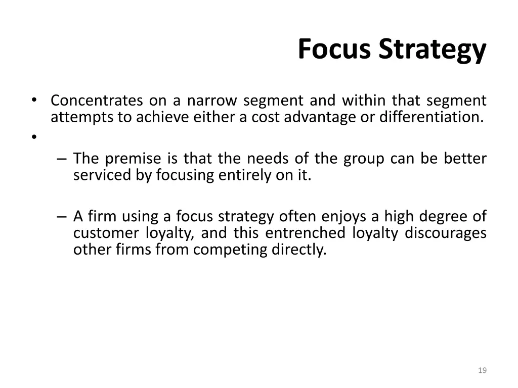 focus strategy 1