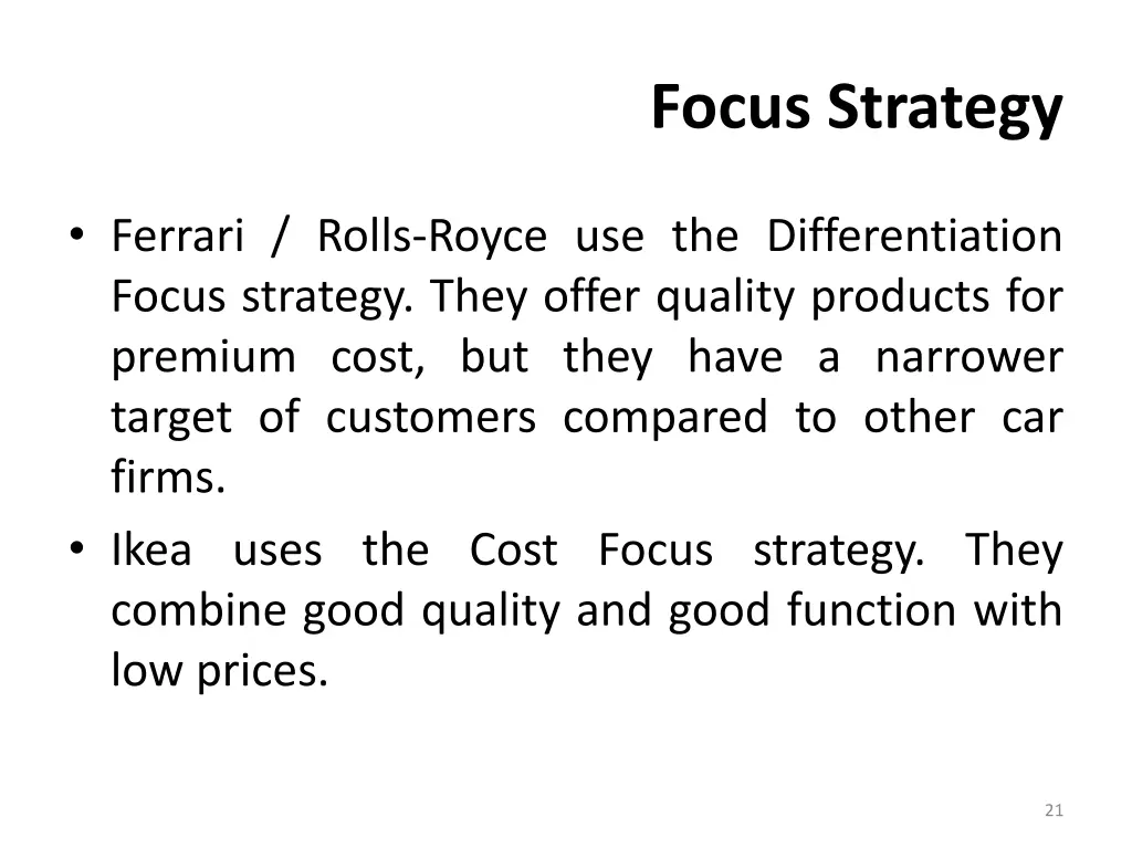 focus strategy 2