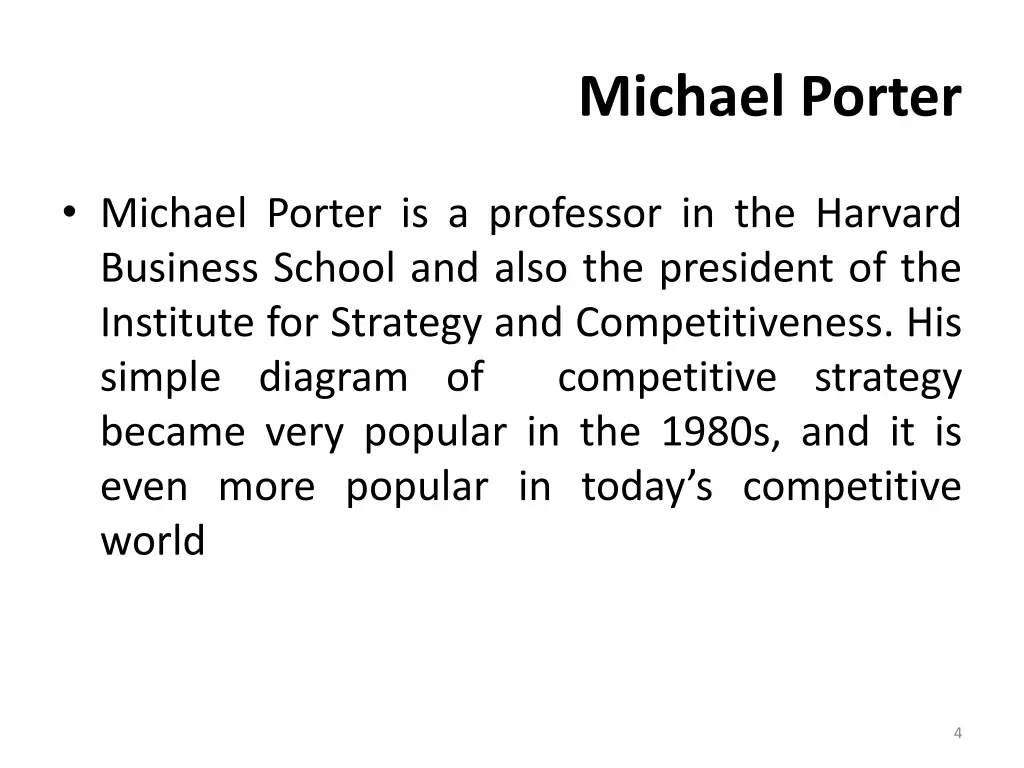 michael porter