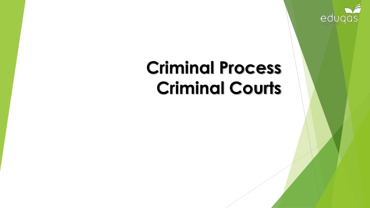 criminal process criminal courts