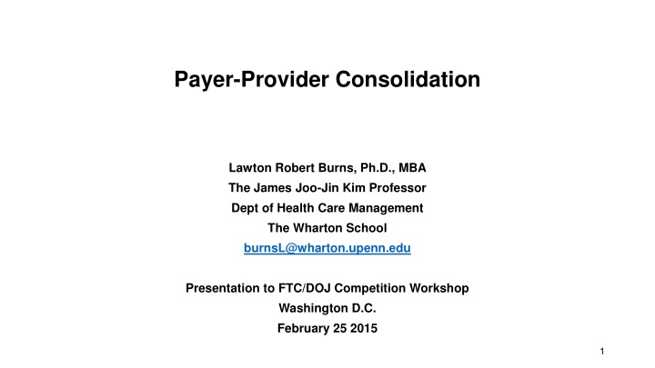 payer provider consolidation