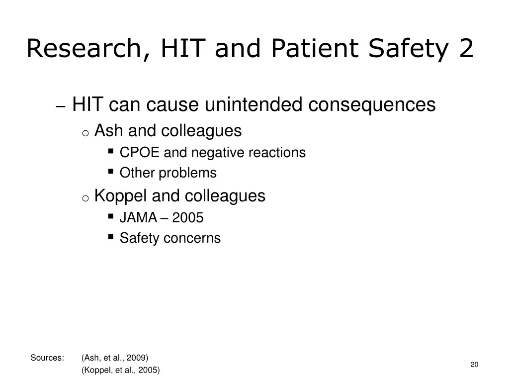 research hit and patient safety 2