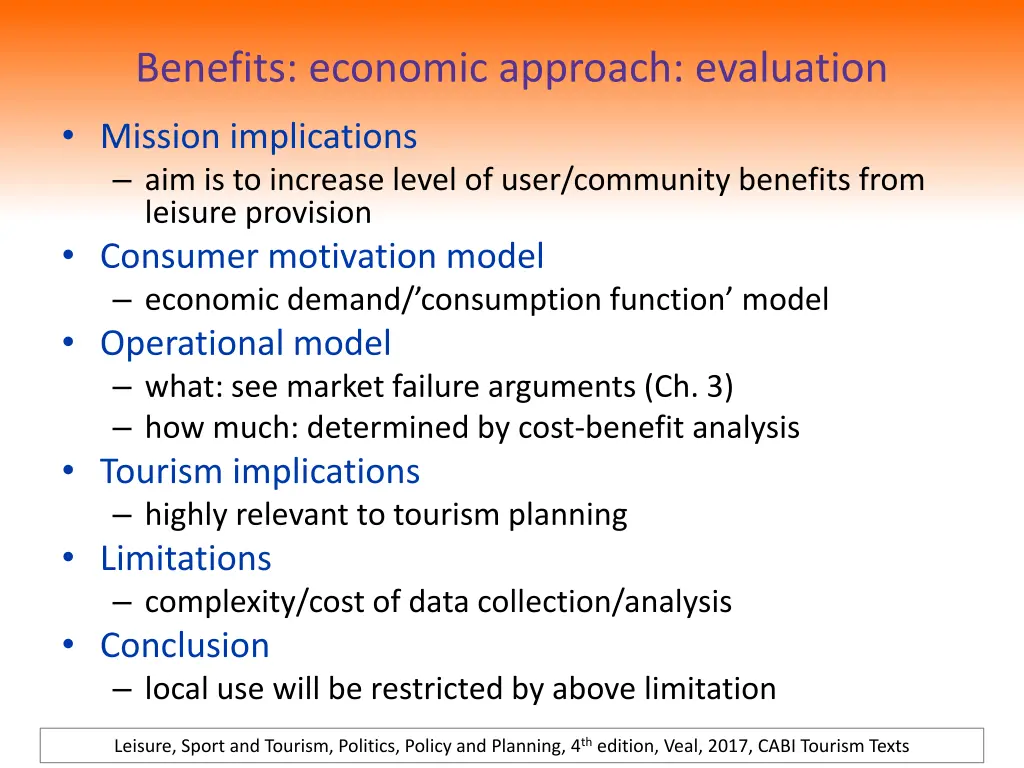 benefits economic approach evaluation