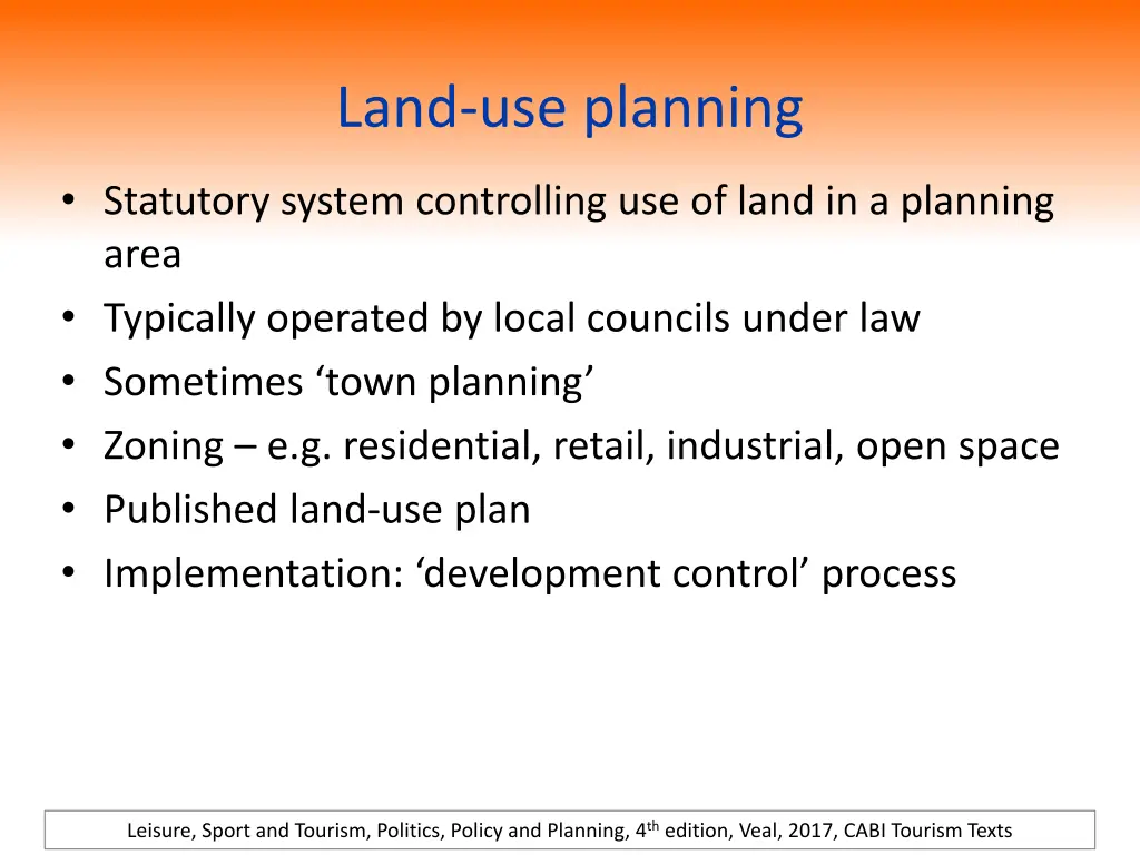 land use planning