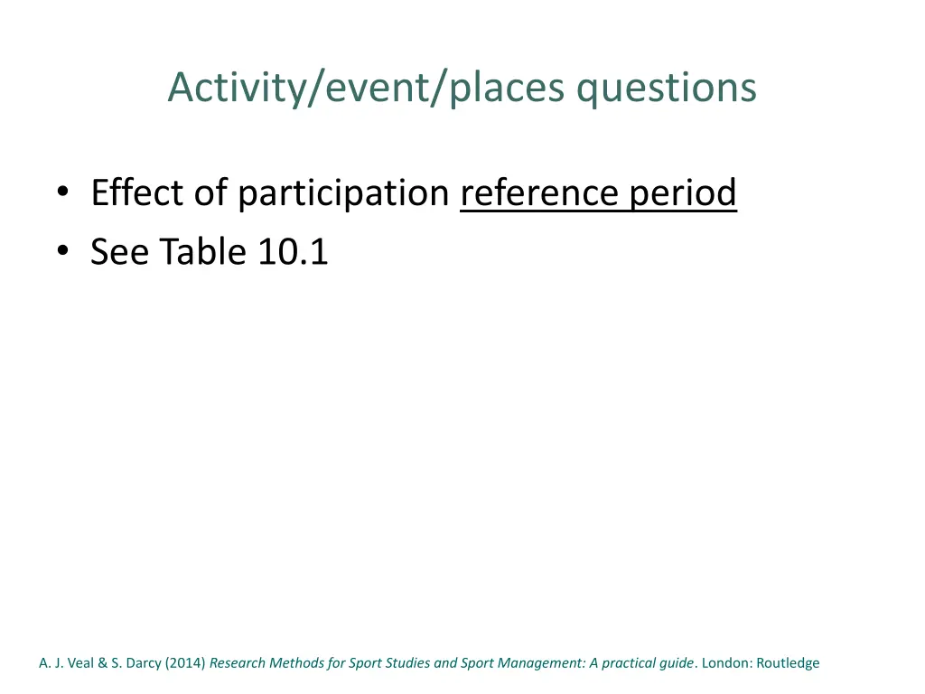 activity event places questions