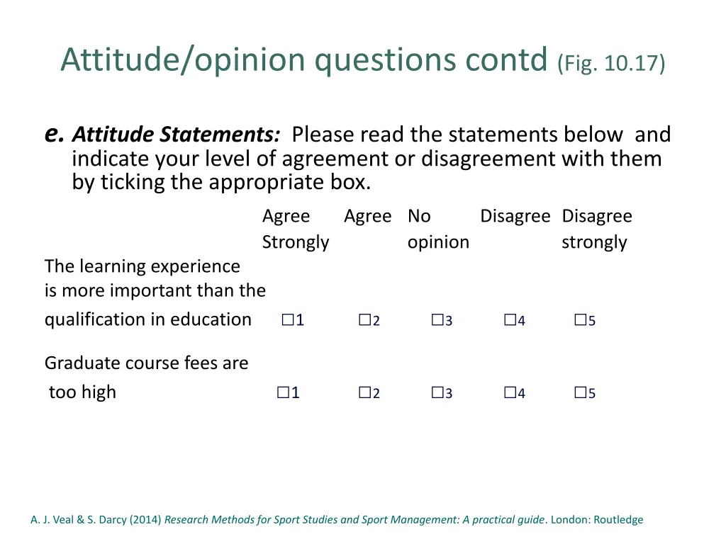 attitude opinion questions contd fig 10 17 3