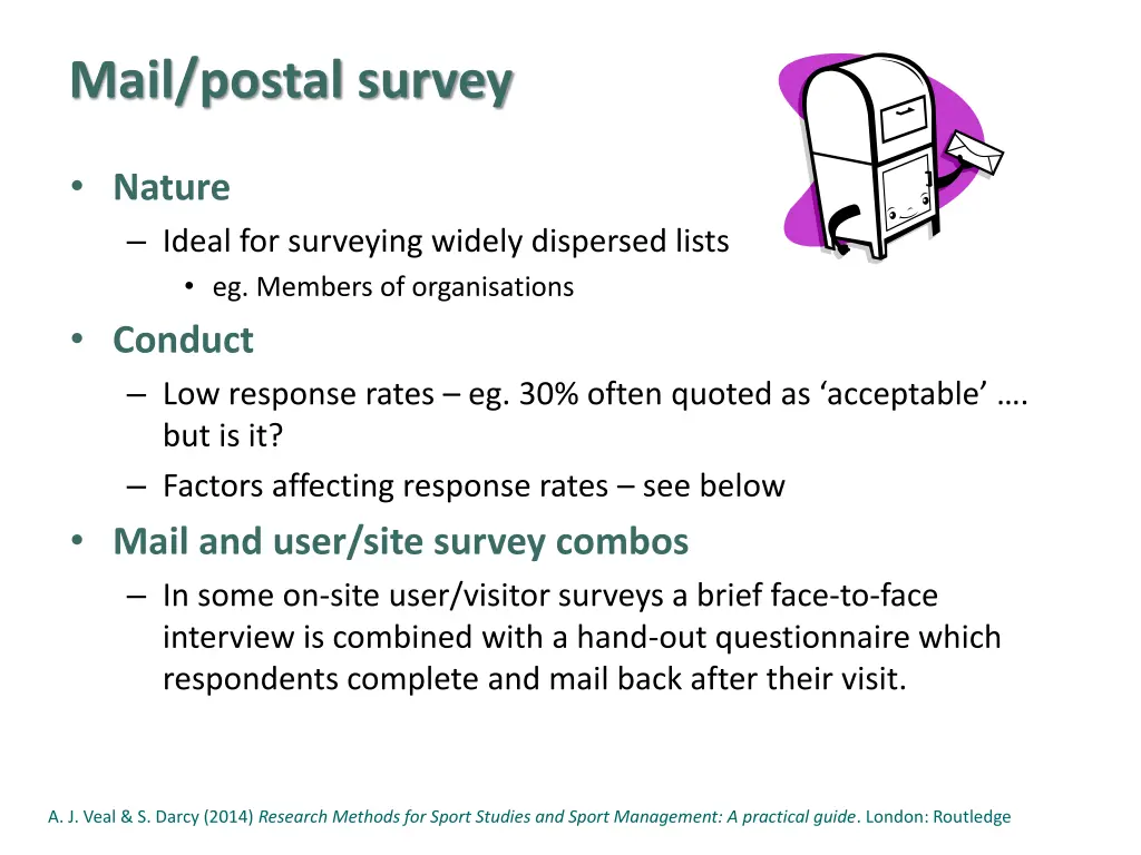 mail postal survey