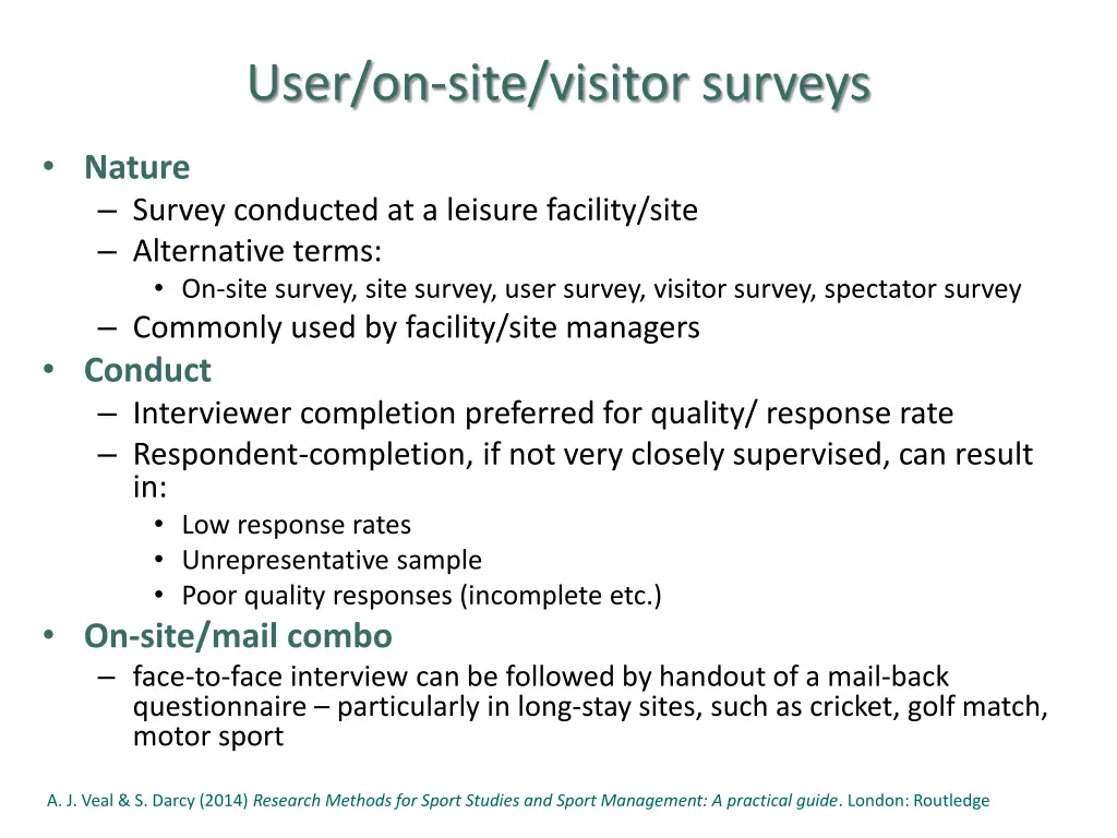 user on site visitor surveys